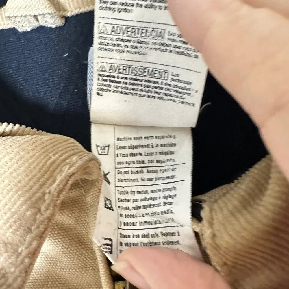 Vintage Carhartt J14WET Santa Fe Jacket XL Wheat Duck Canvas Quilt Lined Workwea